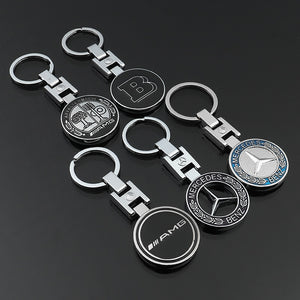Hot Key Rings For Mercedes Benz CLS GL GLK SLK GLA GLE A B C E S R 3D Car Keychain Metal Keyring Key Chain Rings Keychains