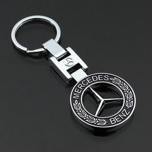 Hot Key Rings For Mercedes Benz CLS GL GLK SLK GLA GLE A B C E S R 3D Car Keychain Metal Keyring Key Chain Rings Keychains