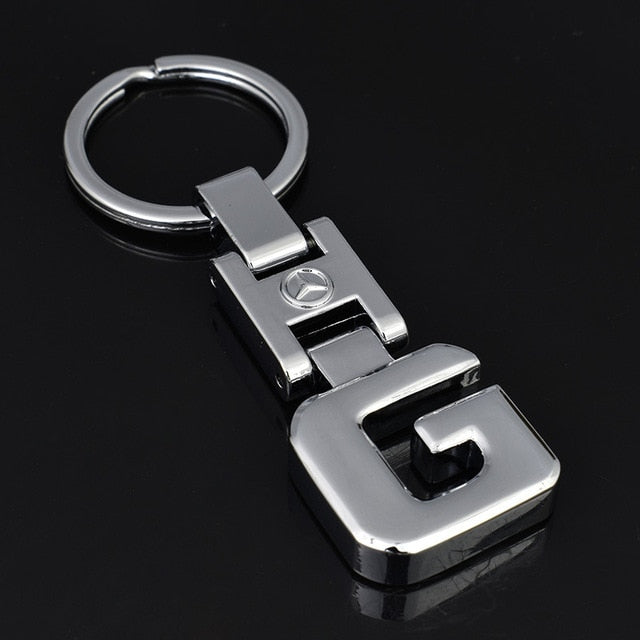 Hot Key Rings For Mercedes Benz CLS GL GLK SLK GLA GLE A B C E S R 3D Car Keychain Metal Keyring Key Chain Rings Keychains