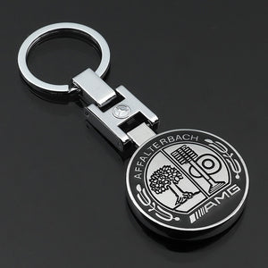 Hot Key Rings For Mercedes Benz CLS GL GLK SLK GLA GLE A B C E S R 3D Car Keychain Metal Keyring Key Chain Rings Keychains
