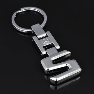 Hot Key Rings For Mercedes Benz CLS GL GLK SLK GLA GLE A B C E S R 3D Car Keychain Metal Keyring Key Chain Rings Keychains