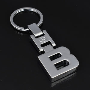 Hot Key Rings For Mercedes Benz CLS GL GLK SLK GLA GLE A B C E S R 3D Car Keychain Metal Keyring Key Chain Rings Keychains