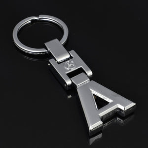 Hot Key Rings For Mercedes Benz CLS GL GLK SLK GLA GLE A B C E S R 3D Car Keychain Metal Keyring Key Chain Rings Keychains