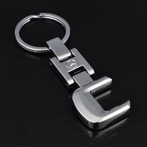 Hot Key Rings For Mercedes Benz CLS GL GLK SLK GLA GLE A B C E S R 3D Car Keychain Metal Keyring Key Chain Rings Keychains